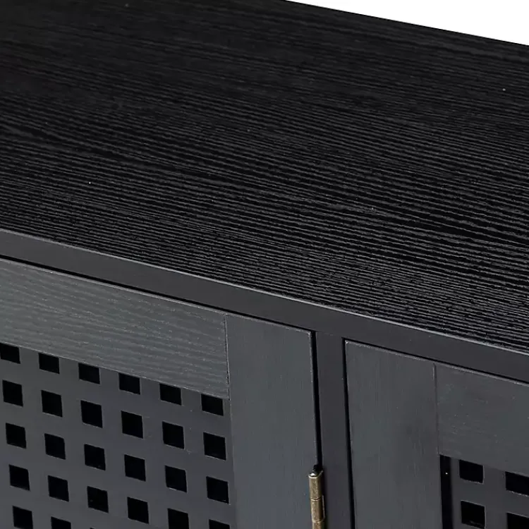 Kirklands Home Cabinets & Sideboards|Contemporary Lattice Doors Sideboard Black