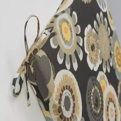 Kirklands Home Outdoor Cushions & Pillows|Black Crosby Outdoor Chair Cushion