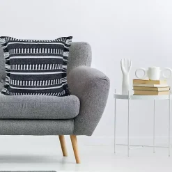 New Black Dash Stripe Indoor/Outdoor Pillow Pillows