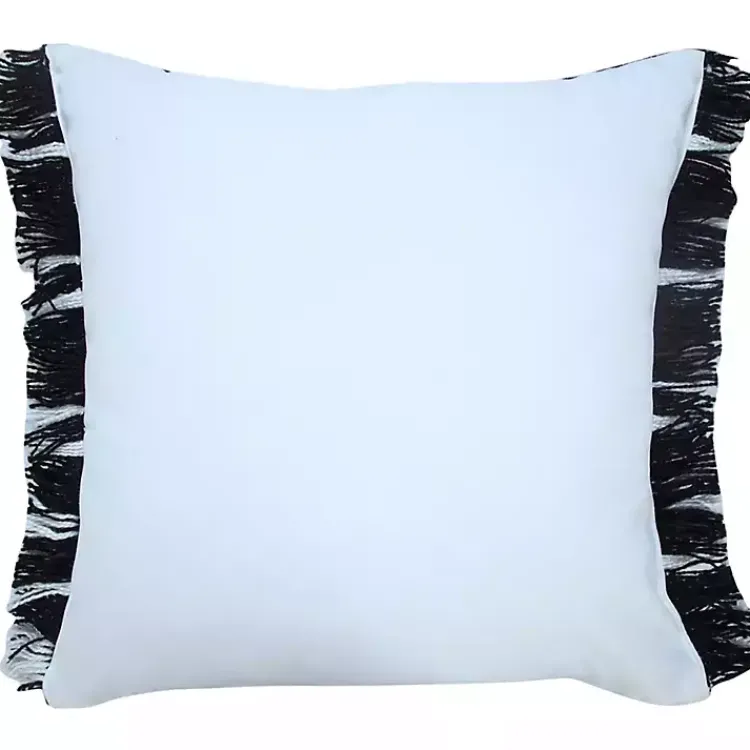 New Black Dash Stripe Indoor/Outdoor Pillow Pillows