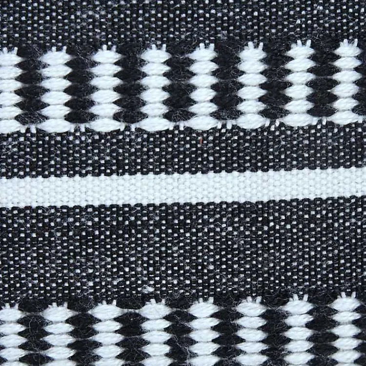 New Black Dash Stripe Indoor/Outdoor Pillow Pillows
