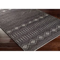 Kirklands Home Area Rugs|Diamond Jute Area Rug, 5x7 Black