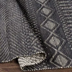 Kirklands Home Area Rugs|Diamond Jute Area Rug, 5x7 Black