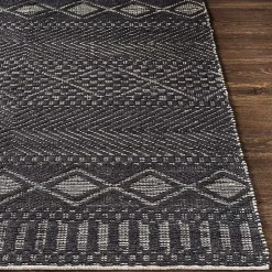 Kirklands Home Area Rugs|Diamond Jute Area Rug, 5x7 Black