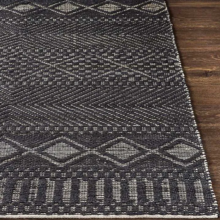 Kirklands Home Area Rugs|Diamond Jute Area Rug, 5x7 Black