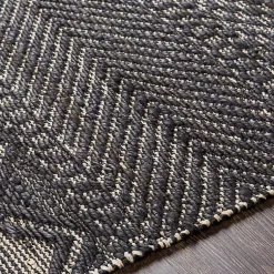 Kirklands Home Area Rugs|Diamond Jute Area Rug, 5x7 Black