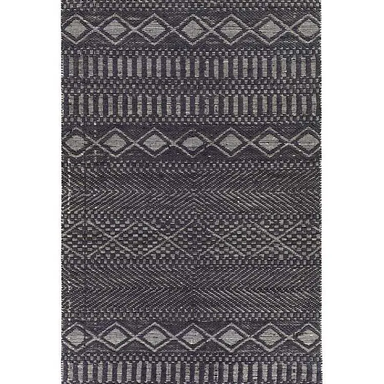 Kirklands Home Area Rugs|Diamond Jute Area Rug, 8x10 Black