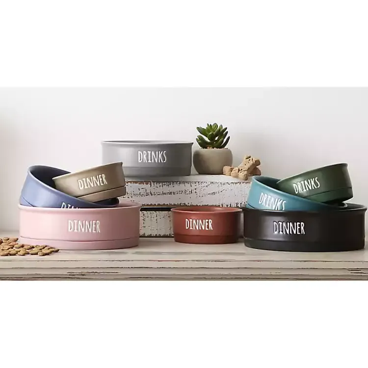 Kirklands Home Pet Dishes & Canisters|Dinner & Drinks 2-pc. Pet Bowl Set, 4 in. Black