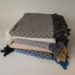 Outlet Dotted Woven Throw Blankets & Throws