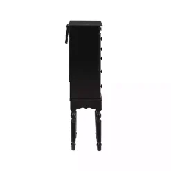 Kirklands Home Dressers & Chests|5-Drawer Ollie Petite Jewelry Armoire Black