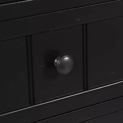 Kirklands Home Accent & End Tables|3-Drawer Winnie Accent Table Black