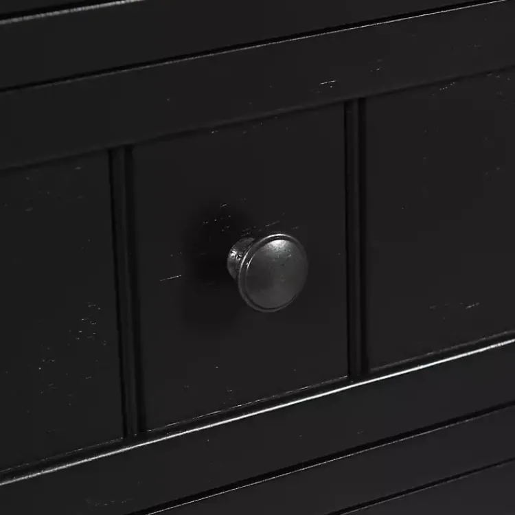 Kirklands Home Accent & End Tables|3-Drawer Winnie Accent Table Black