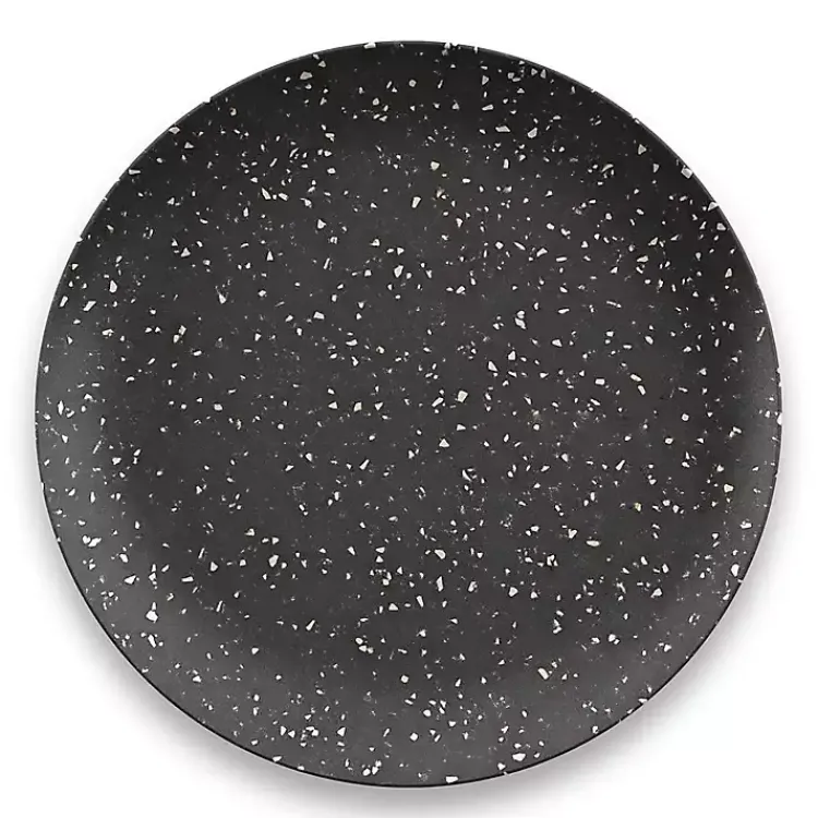 Kirklands Home Outdoor Dining|Faye Melamine Dinner Plates, Set of 6 Black