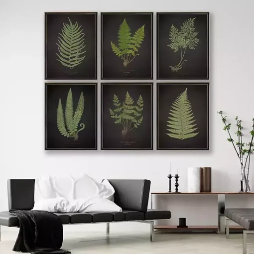 Kirklands Home Framed Art|Black Fern I Framed Art Print