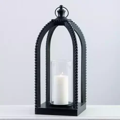 Fieldstone Beaded Lantern, 21 in. Lanterns