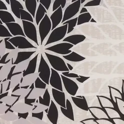 Kirklands Home Outdoor Cushions & Pillows|Floral Chevron Outdoor Throw Pillow Black