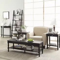 Kirklands Home Console Tables|French Country Half Round Console Table Black