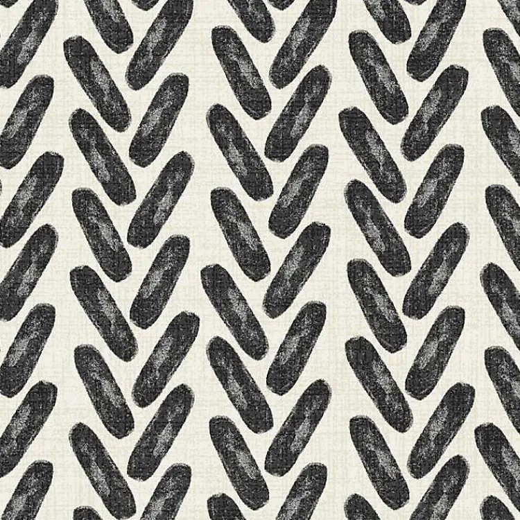 Kirklands Home Outdoor Cushions & Pillows|French Edge Outdoor Wicker Settee Cushion Black