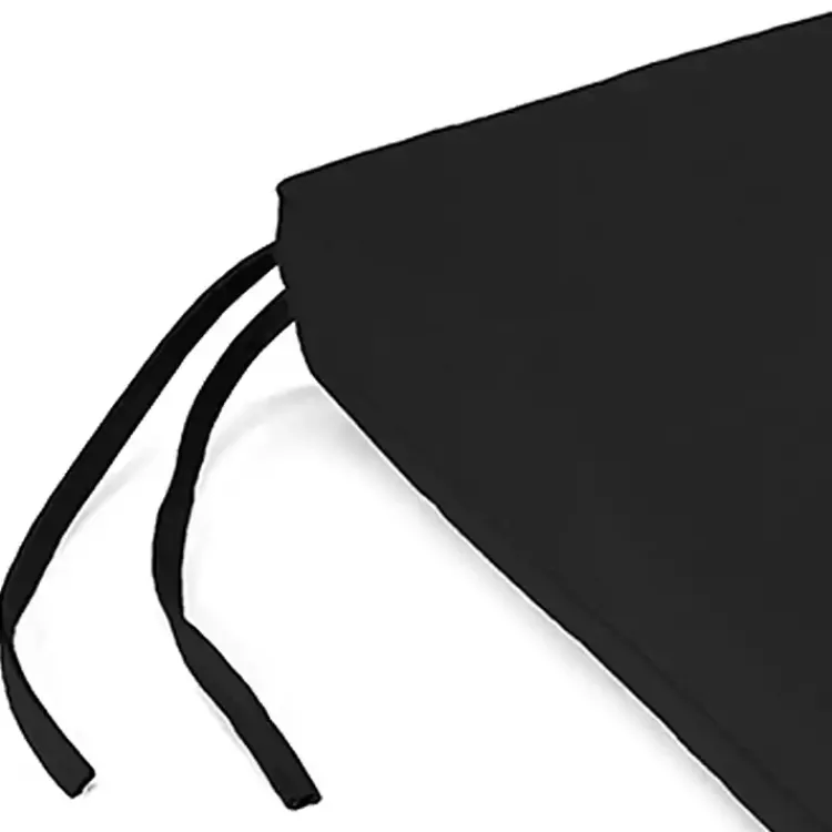 Kirklands Home Outdoor Cushions & Pillows|French Edge Outdoor Chair Cushions, Set of 2 Black