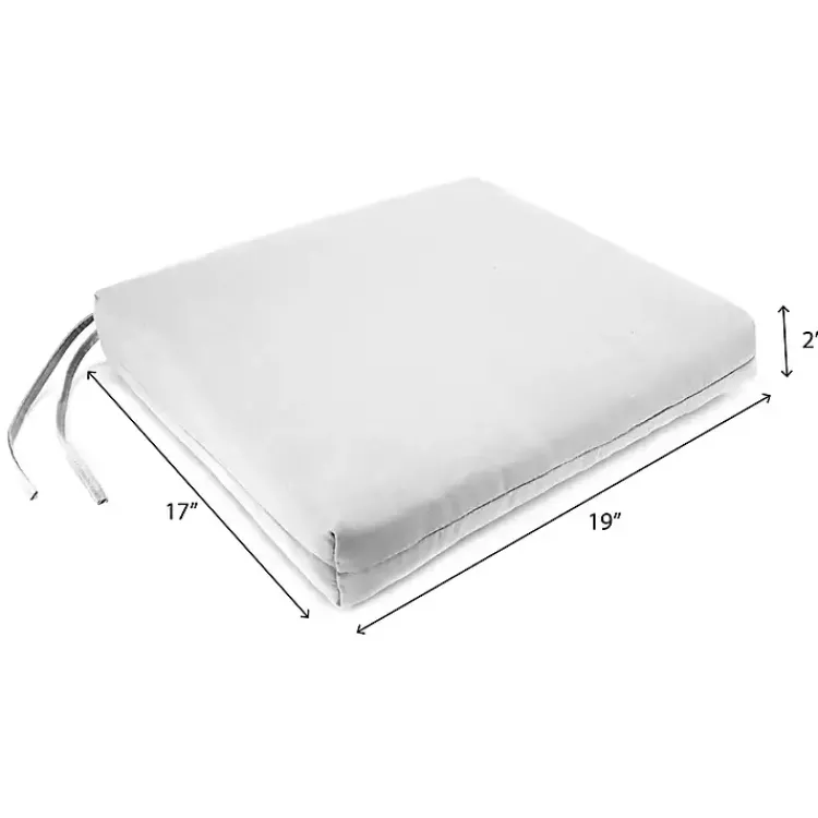 Kirklands Home Outdoor Cushions & Pillows|French Edge Outdoor Chair Cushions, Set of 2 Black