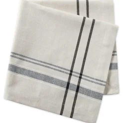 Kirklands Home Table Linens|French Stripe Napkins, Set of 6 Black