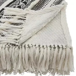 Clearance Black Geometric Diamond Throw Blankets & Throws