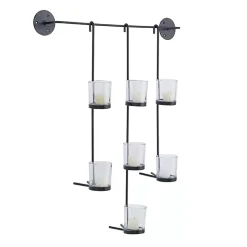 Hanging Glass Votive Wall Plaque Sconces