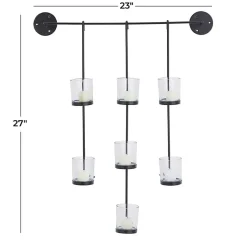 Hanging Glass Votive Wall Plaque Sconces