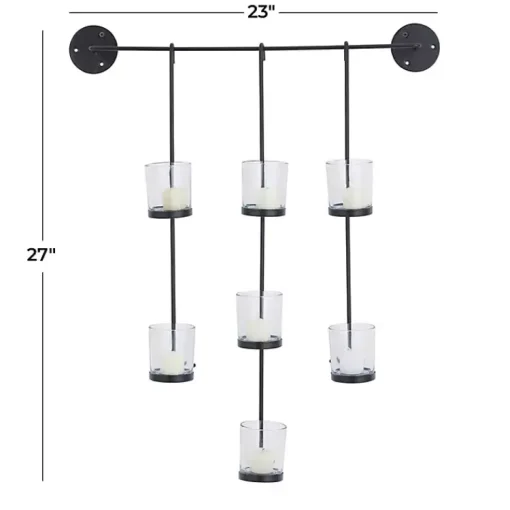 Hanging Glass Votive Wall Plaque Sconces