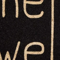 Kirklands Home Doormats|Black Hello Welcome Doormat