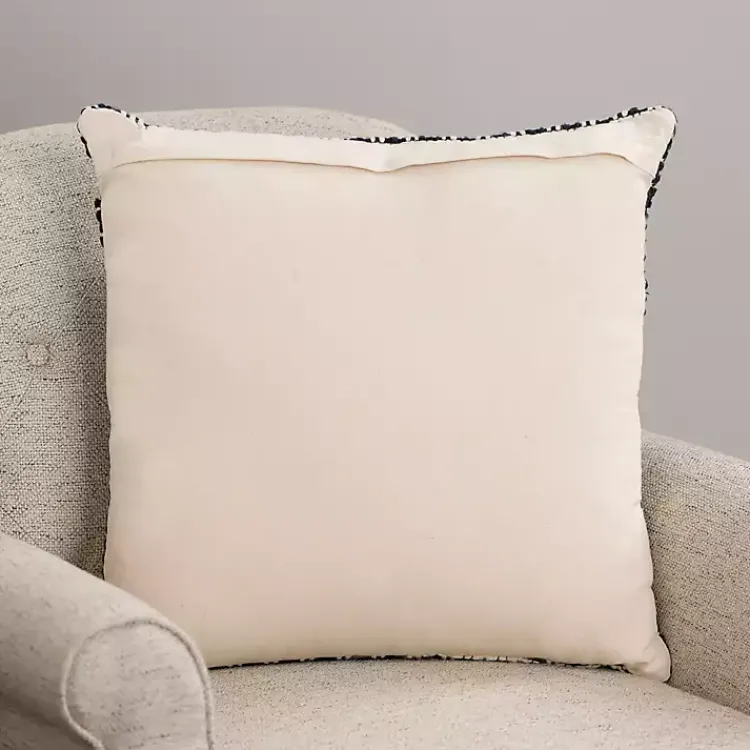 Discount Black Hemlock Woven Pillow Pillows