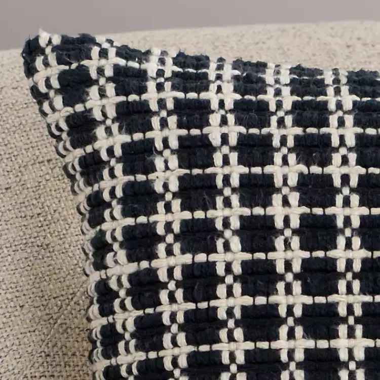 Discount Black Hemlock Woven Pillow Pillows