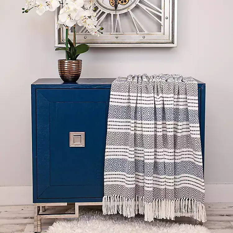 Clearance Herringbone Multi Striped Throw Blankets & Throws