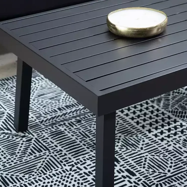 Kirklands Home Outdoor Tables|Holland Outdoor Coffee Table Black