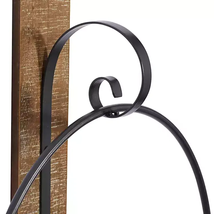 Discount Black Hoop Glass Sleeve Wall Sconce, 28 in. Sconces