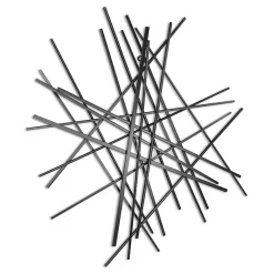 Kirklands Home Wall Plaques|Icilio Abstract Linear Wall Plaque Black