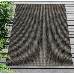 Kirklands Home Outdoor Rugs|Intertwine Indoor/Outdoor Area Rug, 4x7 Black