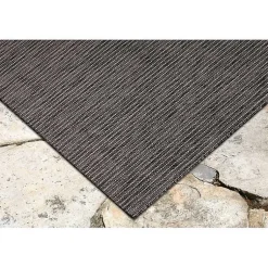Kirklands Home Outdoor Rugs|Intertwine Indoor/Outdoor Area Rug, 4x7 Black