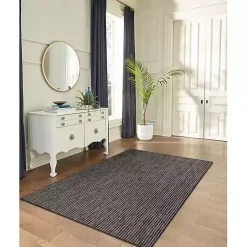Kirklands Home Outdoor Rugs|Intertwine Indoor/Outdoor Area Rug, 7x9 Black