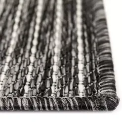 Kirklands Home Outdoor Rugs|Intertwine Indoor/Outdoor Area Rug, 7x9 Black