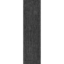 Kirklands Home Outdoor Rugs|Intertwine Indoor/Outdoor Runner Black