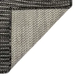 Kirklands Home Outdoor Rugs|Intertwined Santal Outdoor Area Rug, 6x9 Black