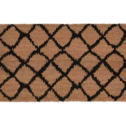 Kirklands Home Doormats|Black Lattice Doormat