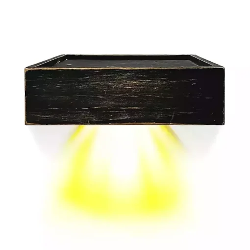 Kirklands Home Shelves|Black LED Floating Shelf with Remote, 10 in.