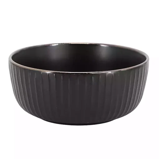Kirklands Home Dinnerware|Leo Stoneware 16-pc. Dinnerware Set Black