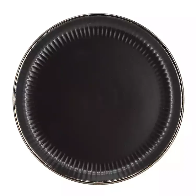 Kirklands Home Dinnerware|Leo Stoneware 16-pc. Dinnerware Set Black