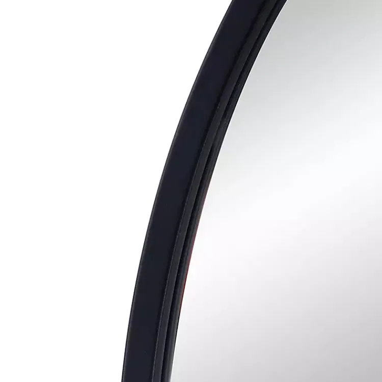 Kirklands Home Decorative Mirrors|Long Arched Wall Mirror Black