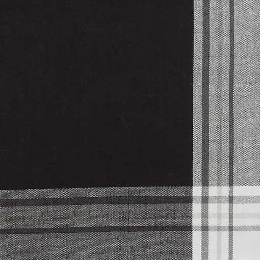 Kirklands Home Table Linens|Black Long Stripe Bordered Table Runner, 72 in.