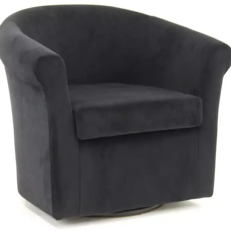 Kirklands Home Accent Chairs|Marley Swivel Accent Chair Black