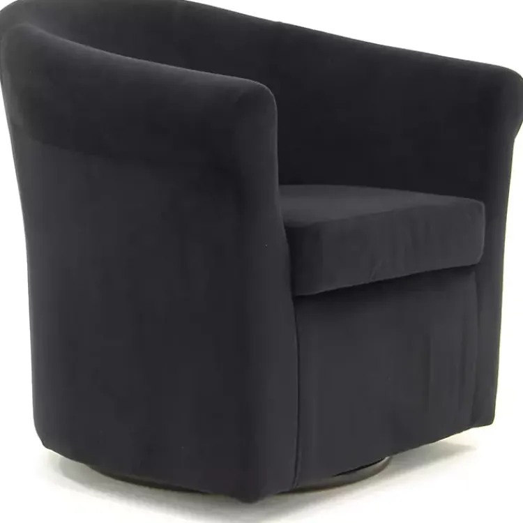 Kirklands Home Accent Chairs|Marley Swivel Accent Chair Black